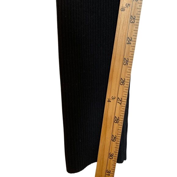 Essentials Fear of God Ribbed Knit Leggings Sz M Black High Rise Travel Outdoor - Picture 5 of 7